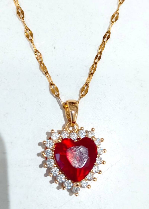 heart with zirgon (steel)