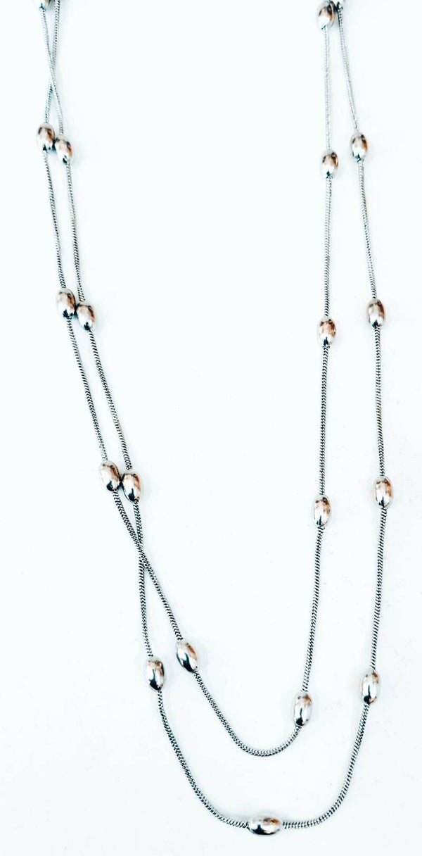 Κολιέ με μπιζελακια (steel)