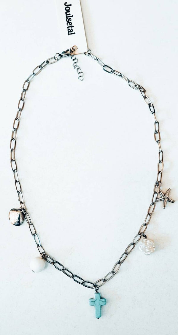 Joulsetal sea star necklace (steel)
