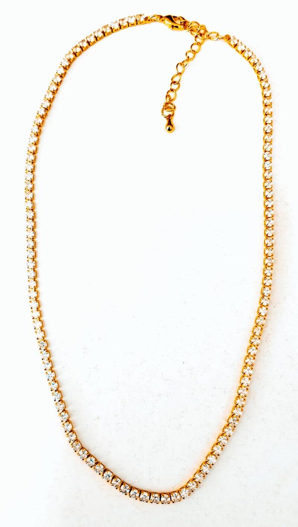 Tennis necklace (steel)
