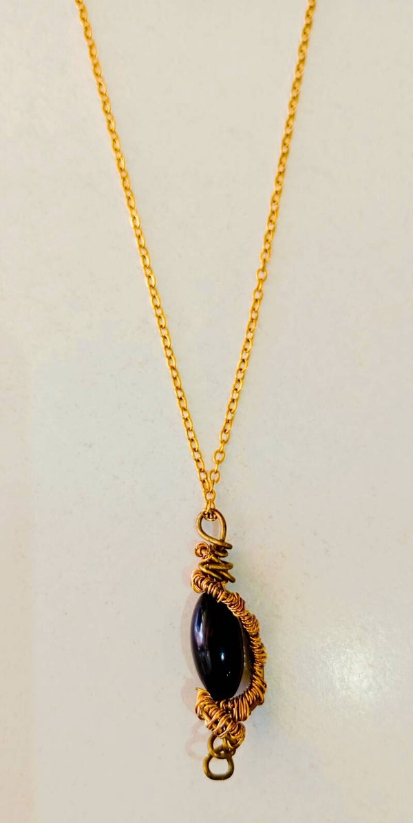 Unisex black pendant (steel)