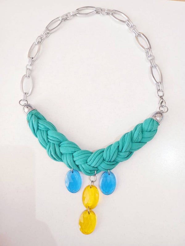 Statement summer necklace (handmade)