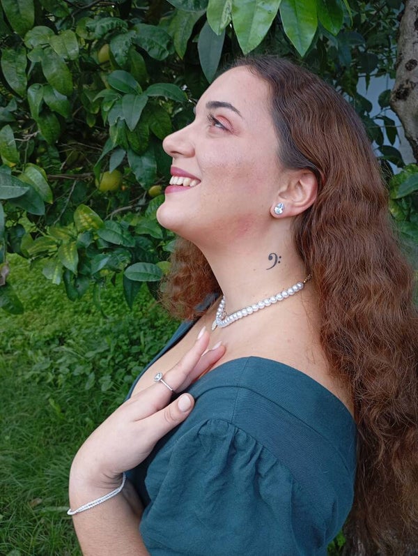 Diamond drops earrings (steel)
