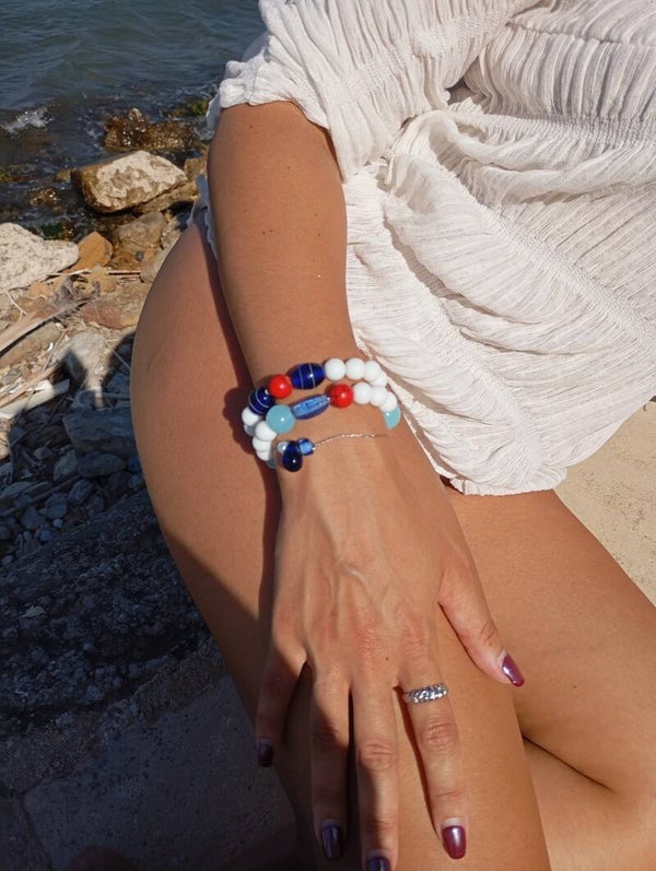 Greek colours bracelet (Handmade)
