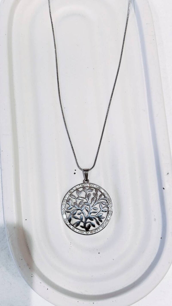Tree of life necklace (steel)