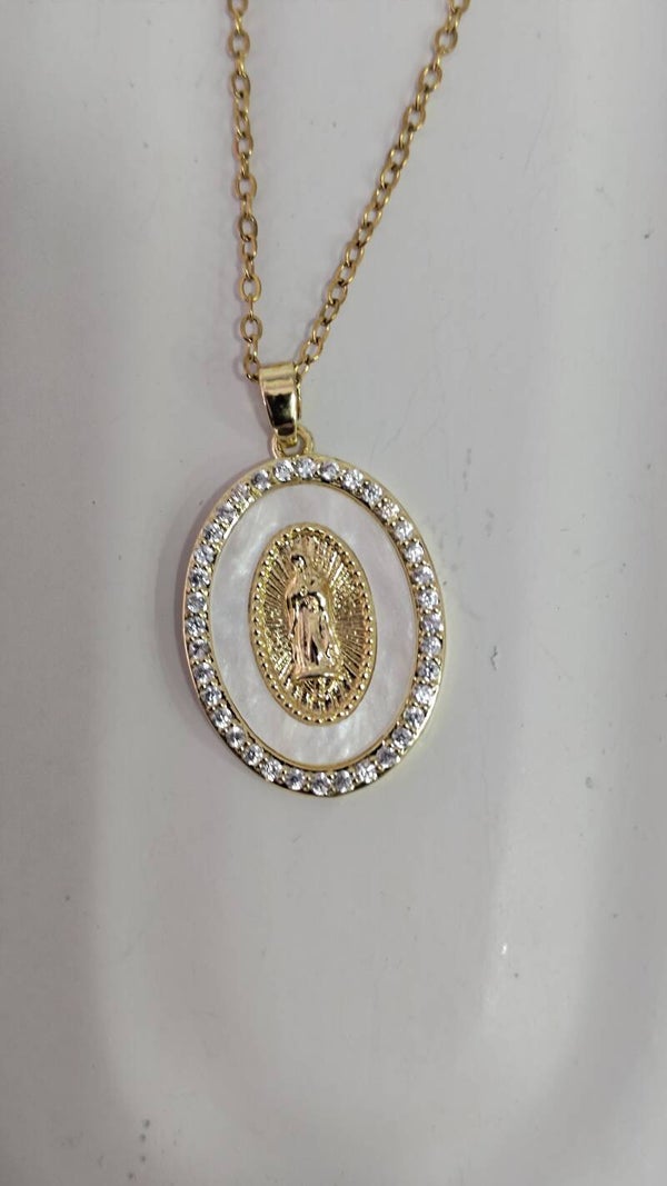Holy Mary necklace (Steel)