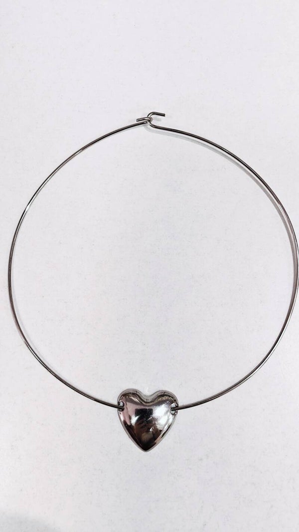 Κολιέ κολάρο καρδιά (steel)