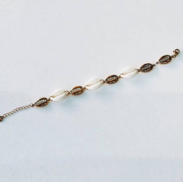 Κοχύλια αλυσίδα κρίκοι bracelet (steel)