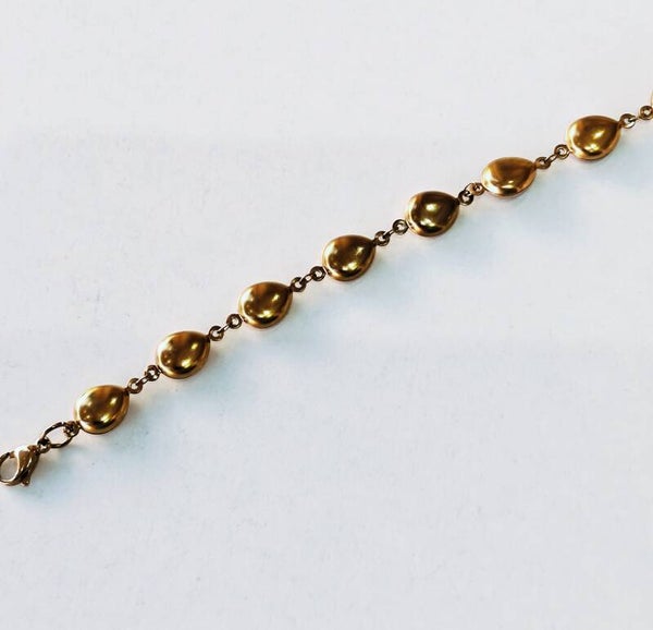 Καρύδι αλυσίδα bracelet χρυσό ( steel)