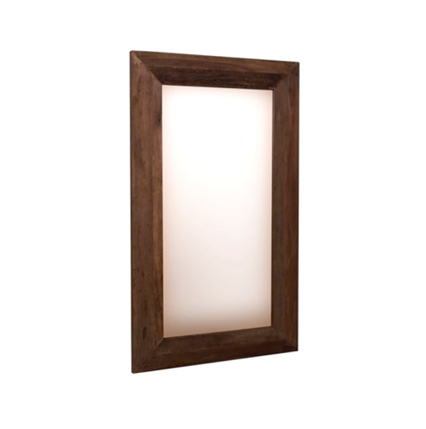 Spiegel met houten frame