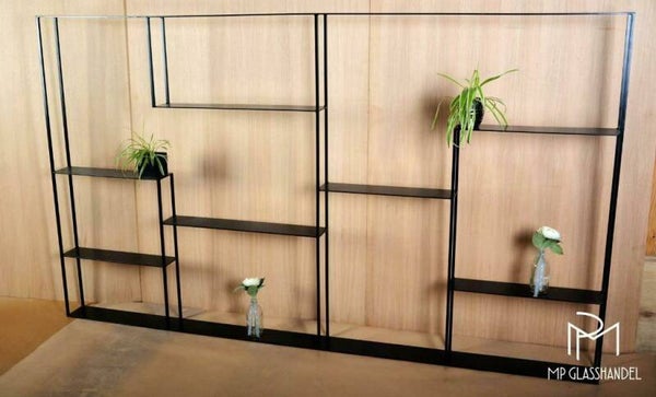 Stalen wandrek / roomdivider