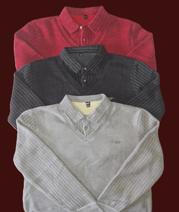 Sweaters Double-Collar