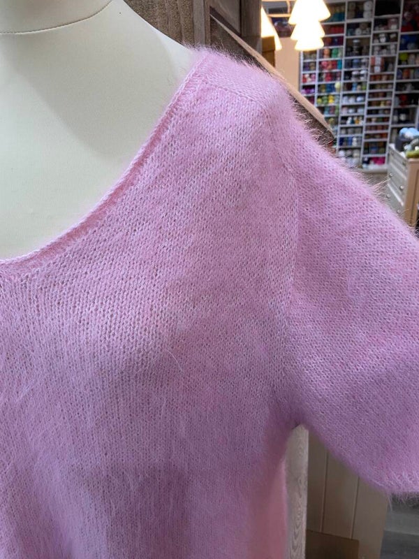 Top down breien met  ZADELSCHOUDER