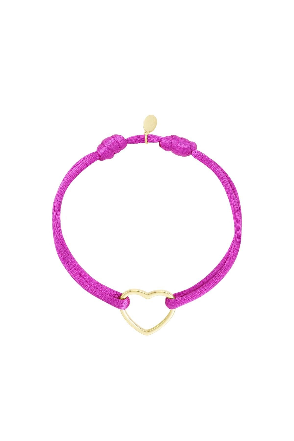 Armband Big Heart fuchsia