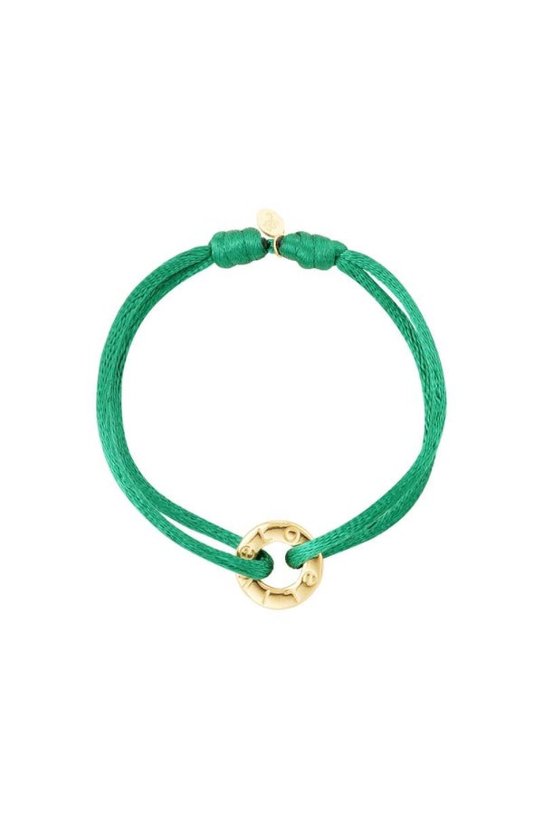 Armband Live Love donkergroen
