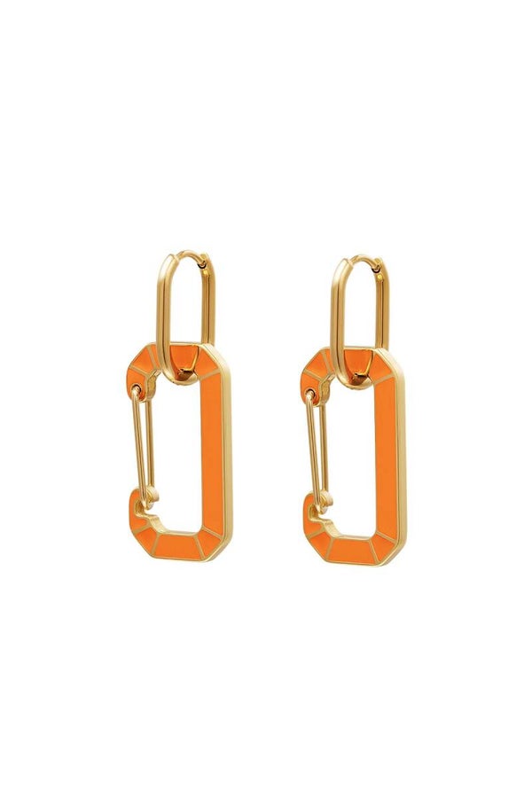 Oorbellen Sylvia - oranje