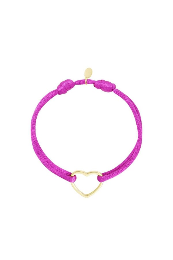 Armband Big Heart fuchsia