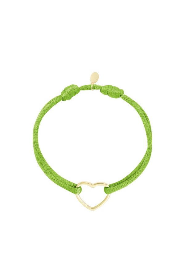 Armband Big Heart groen