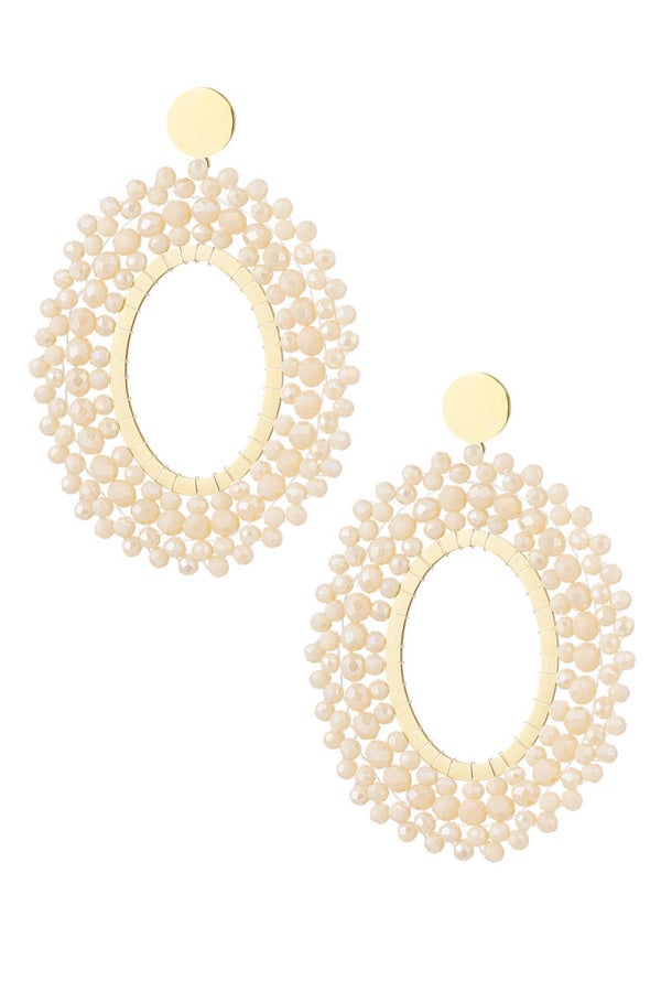 Oorbellen Beige