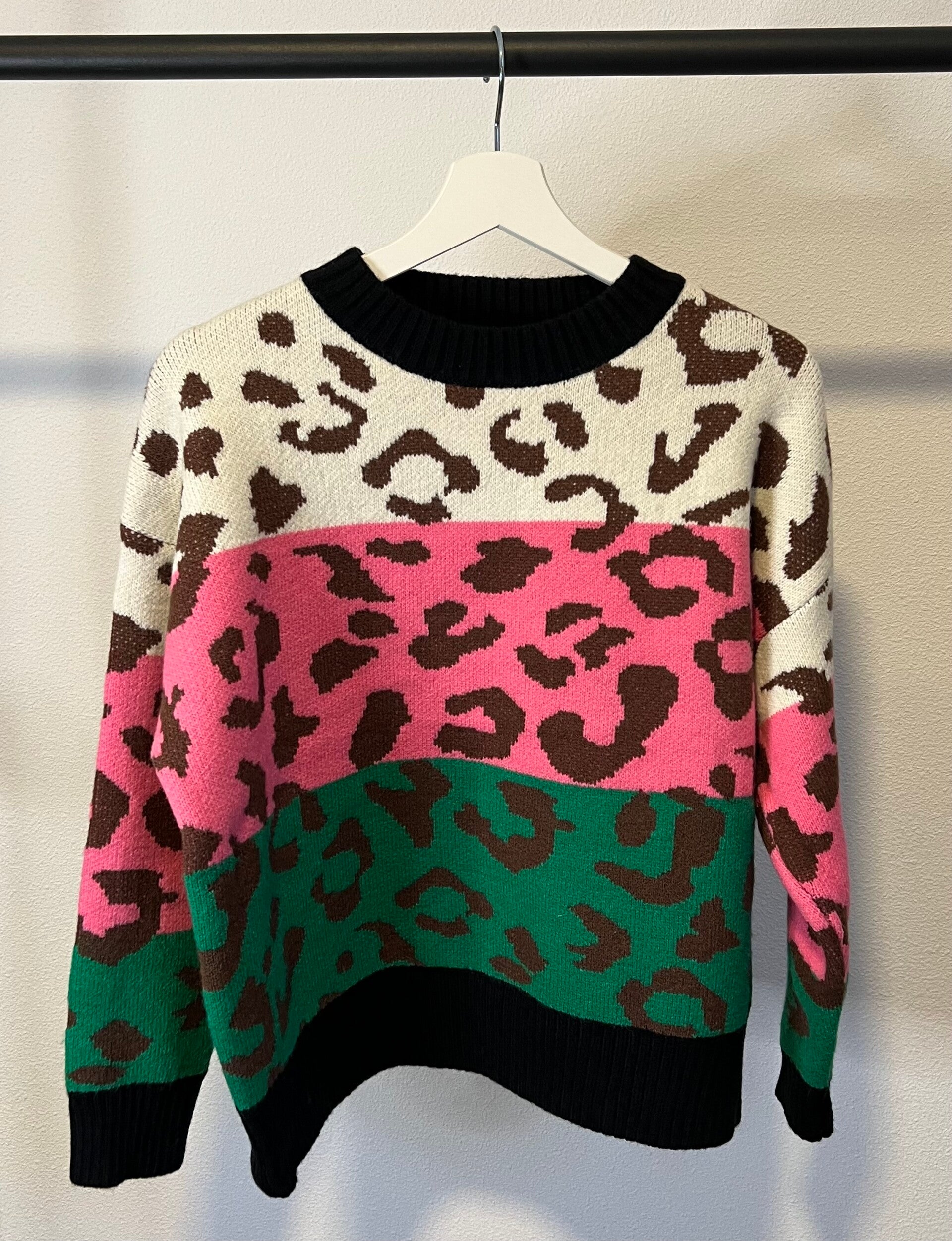 Trui Melissa met print groen