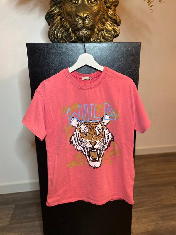 T-shirt Wild roze