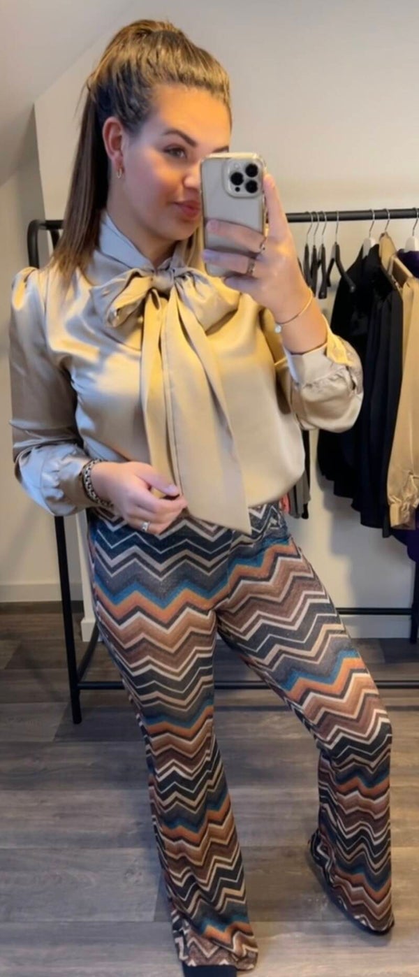Flair broek Lillian bruin
