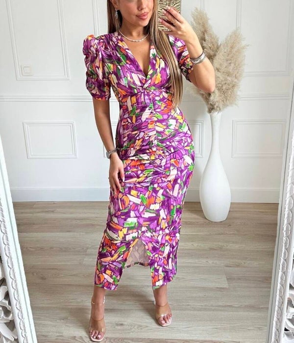 Jurk Charley roze