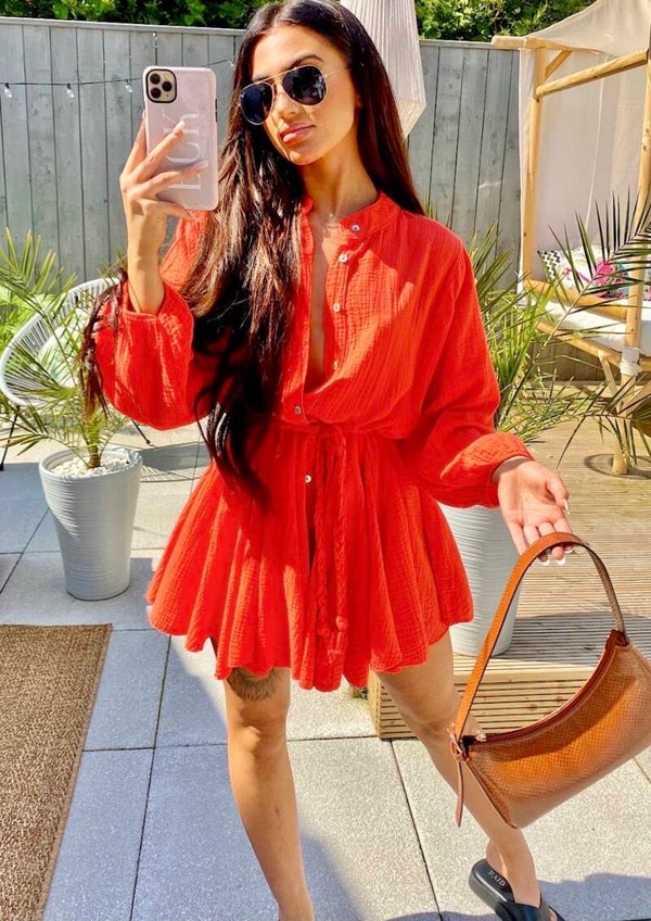 Dress Cotton orange