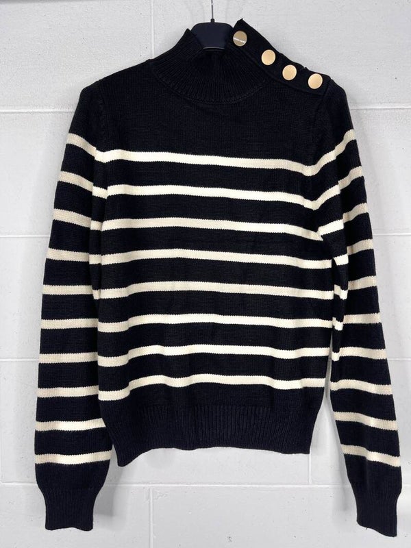 Trui Stripe black