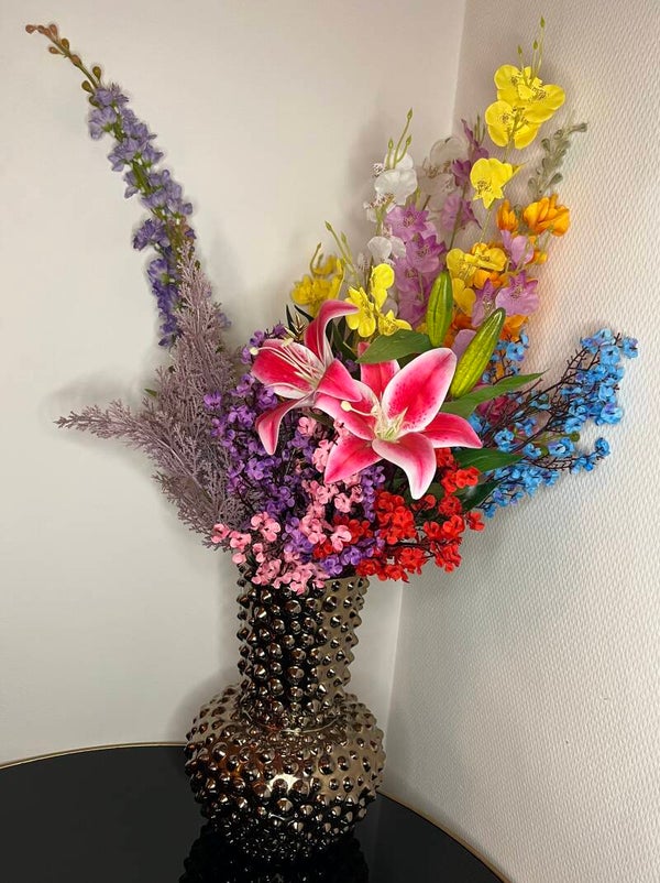 Vaas Dots blinkend brons 21x29cm