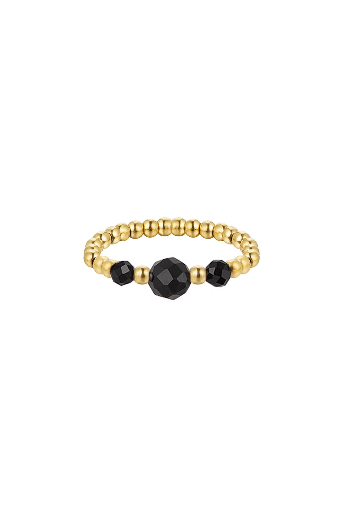Ring black stone