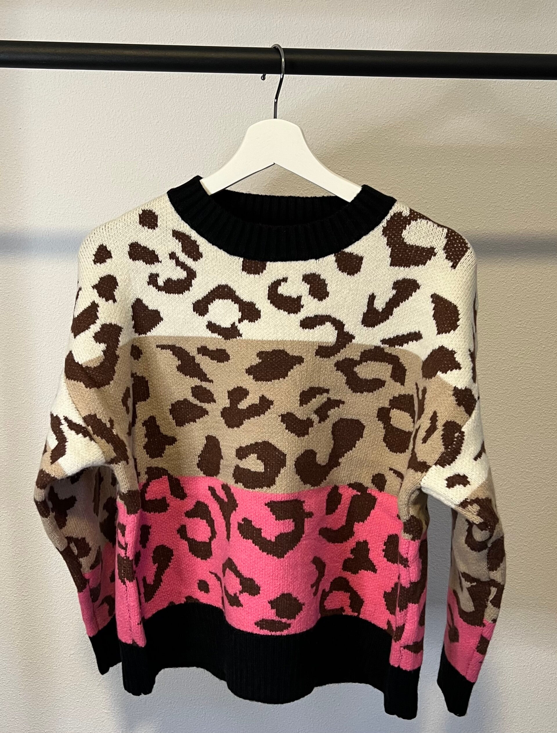 Trui Melissa met print beige