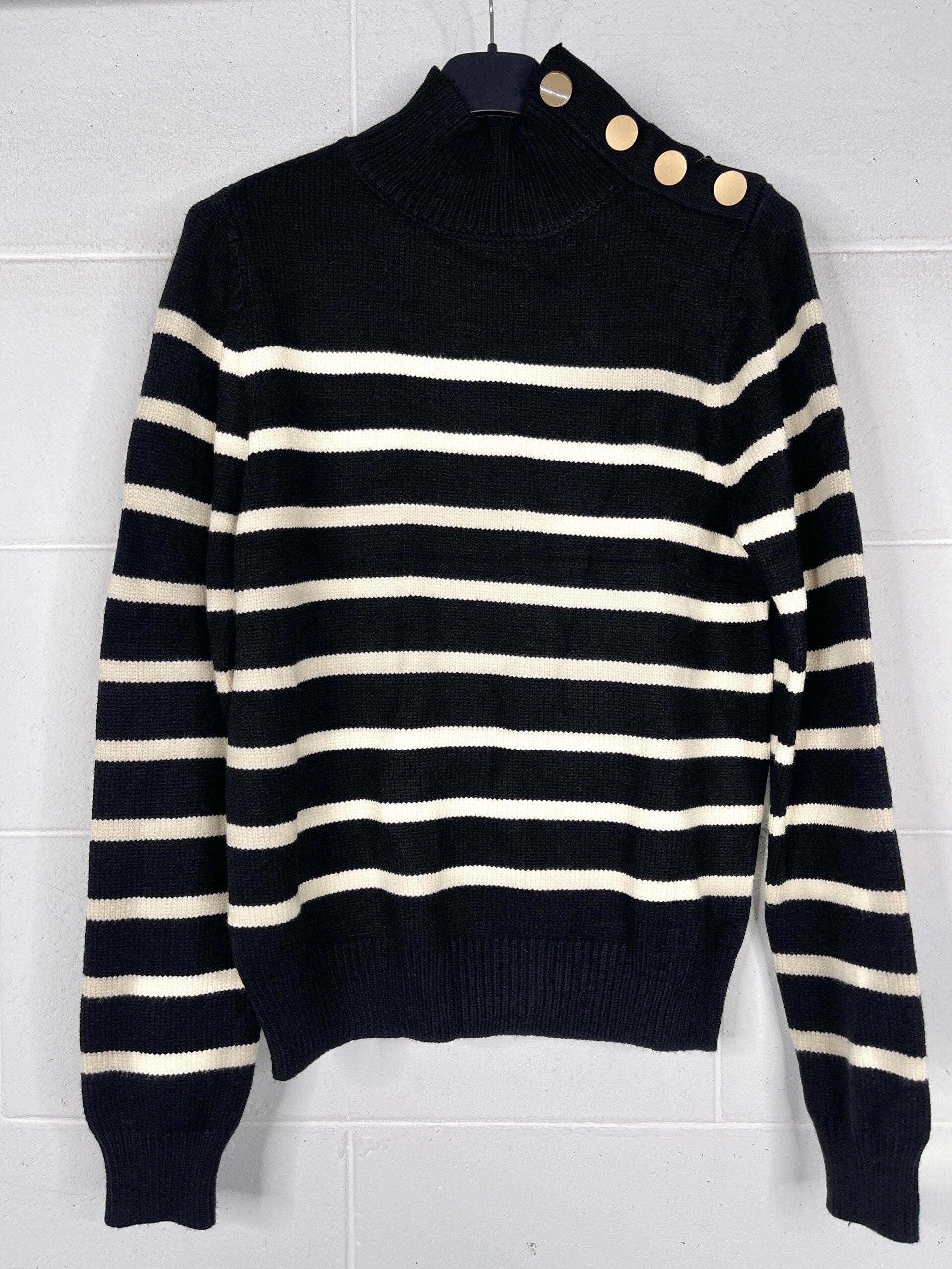 Trui Stripe black