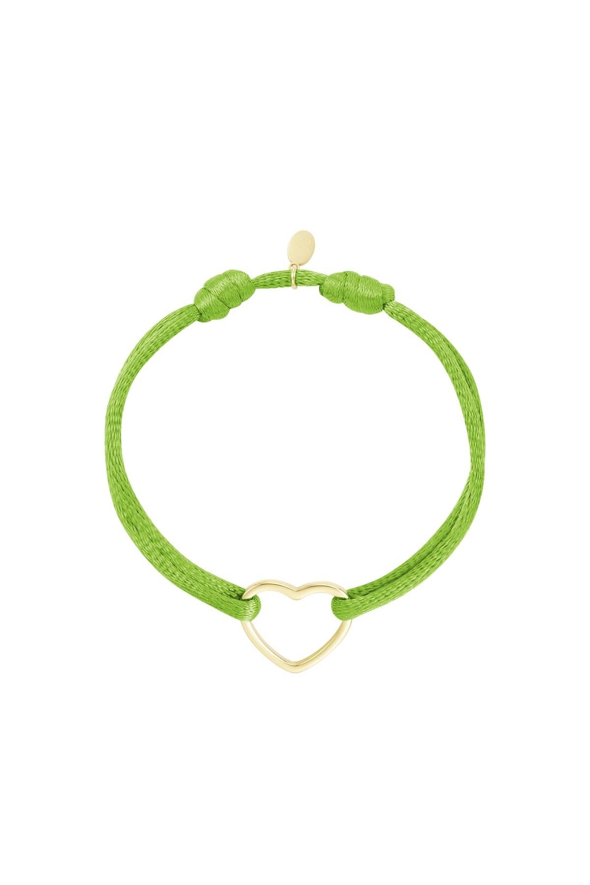 Armband Big Heart groen