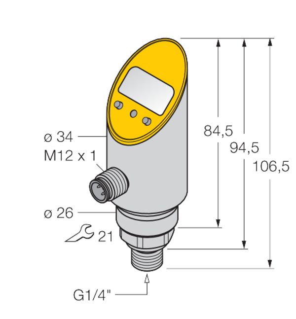 TURCK PS003V-304-LUUPN8X-H1141 druksensor