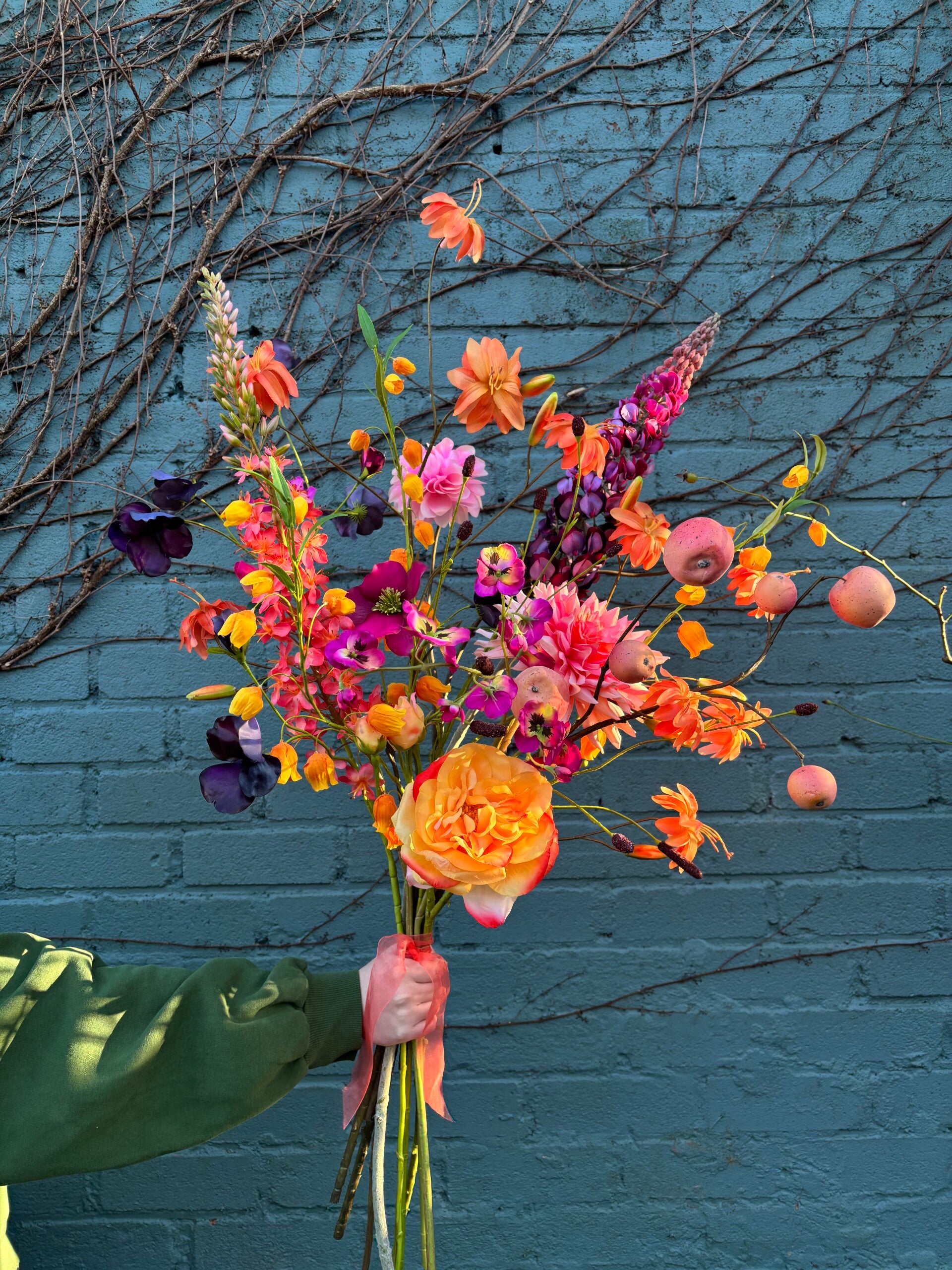 Zijden boeket 'Flower Explosion'