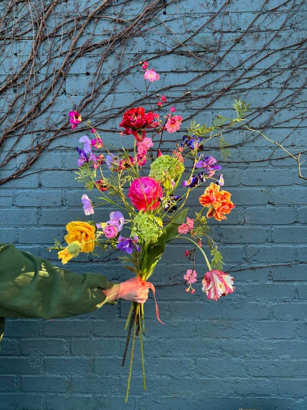 Zijden boeket 'Spring time'