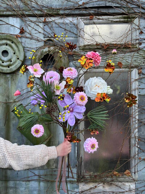 Zijden boeket Frozen