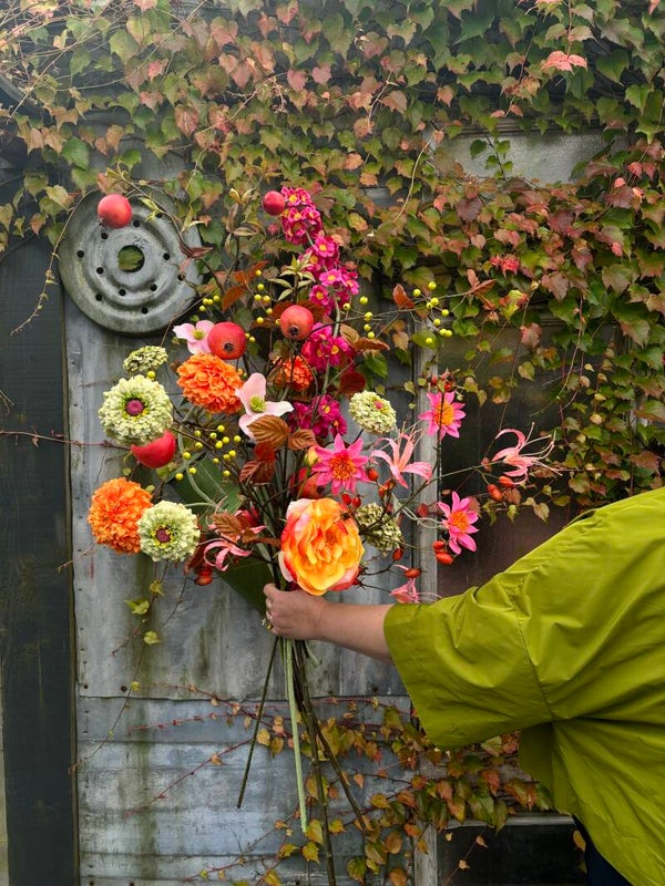 Zijden boeket 'Sweet autumn'