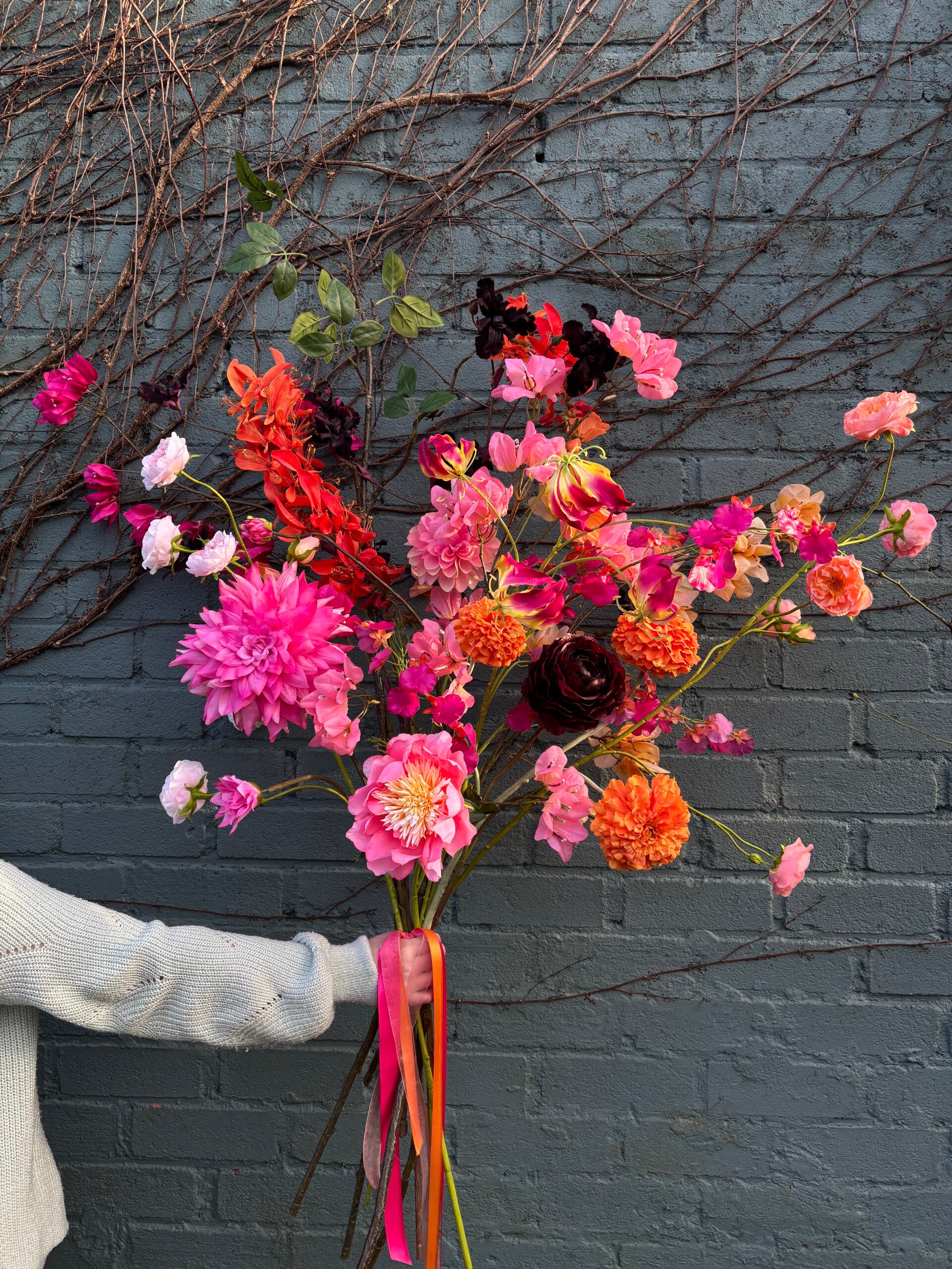 Zijden boeket 'Lovely Bomb'