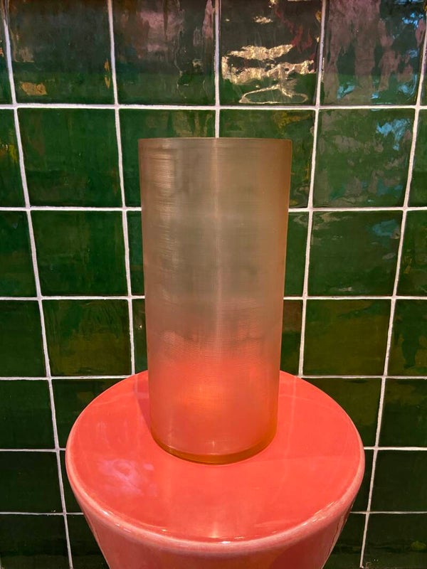 Bombyxx roze glas vaas