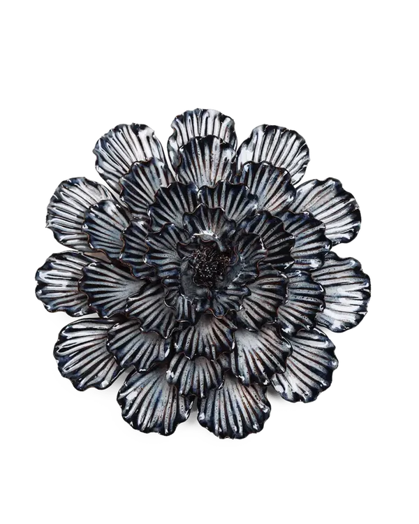 JA25 Navy Dinner Plate Dahlia
