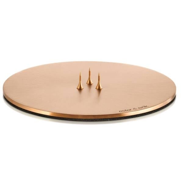Ester & Erik kaarsenschotel Matt Rose Gold