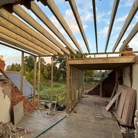 Start of the structures to dormer 