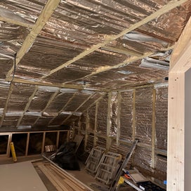 First layer of insulation going in. 