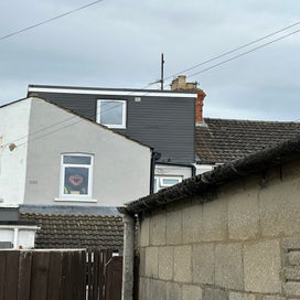 Basic rear dormer plastic cladded 