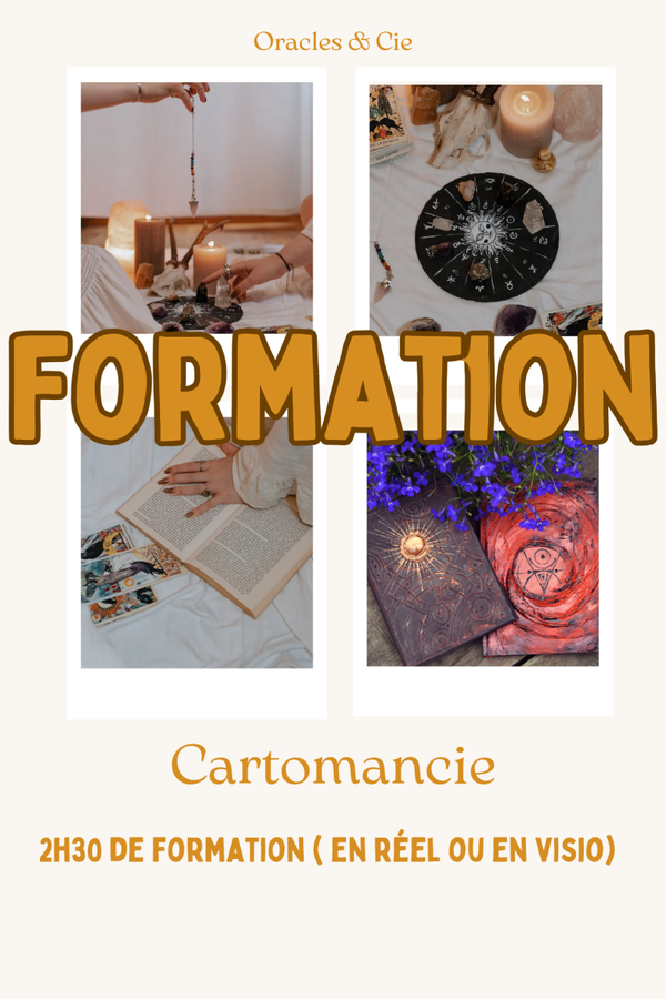 Formation cartomancie durée: 2h30 en réel ou en visio