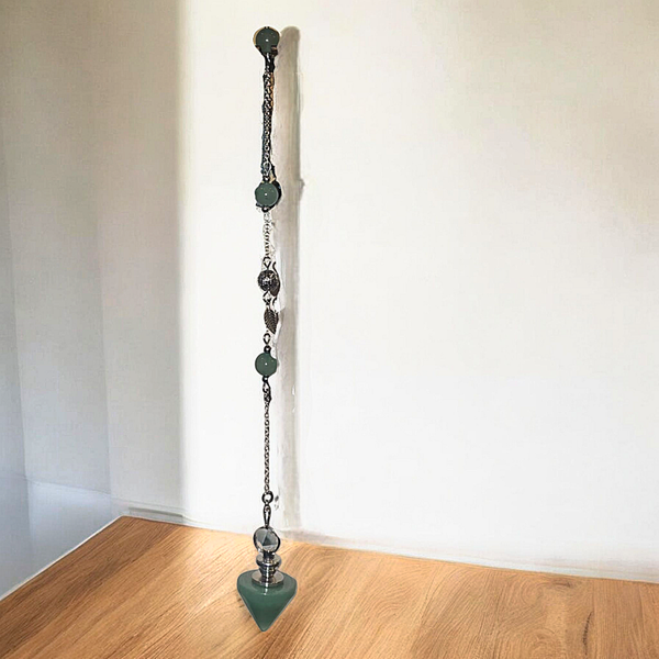 Pendule divinatoire aventurine verte