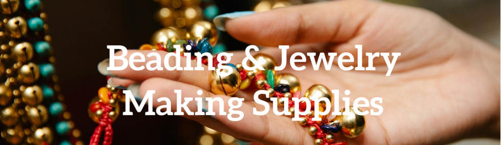 A creative mix of beads and beaded jewelry, highlighting craftsmanship and artistry.