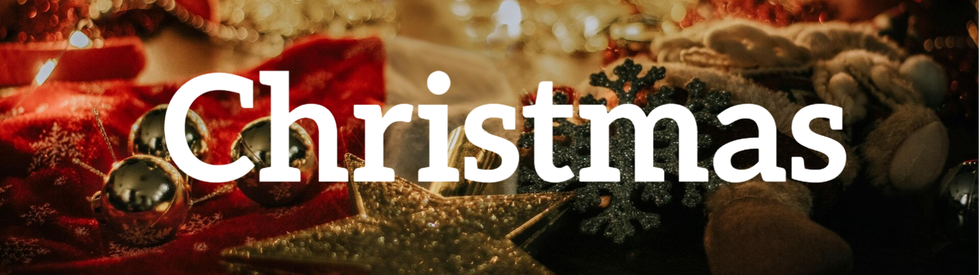 A cozy holiday scene with Christmas decorations, creating a warm and joyful atmosphere